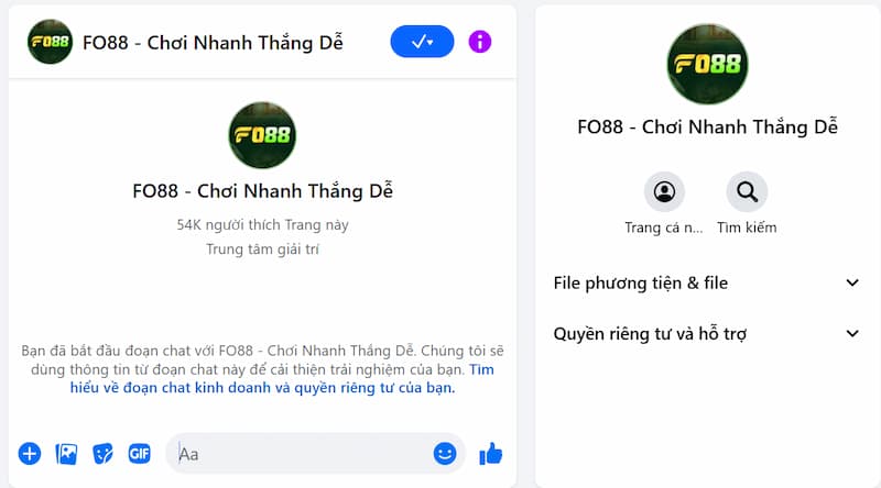 CSKH - Liên hệ 3 kênh Messenger FO88