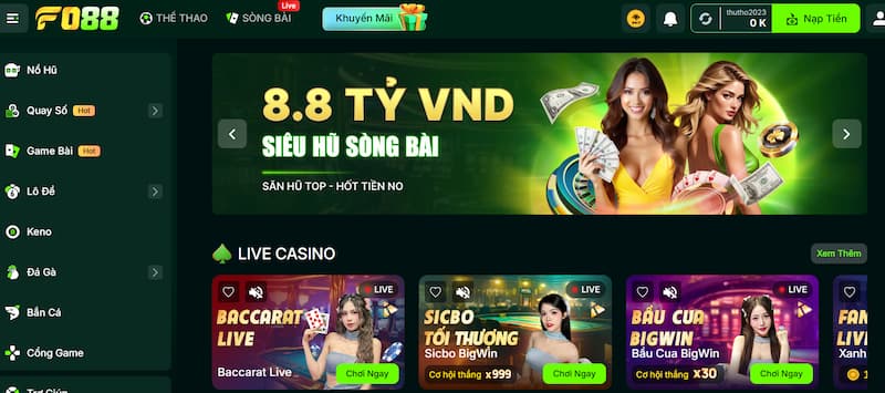 FO88 cấm triệt hoạt động bất hợp pháp 