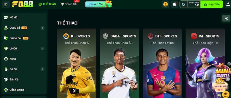 Cá cược thể thao 2 Thể thao truyền thống FO88