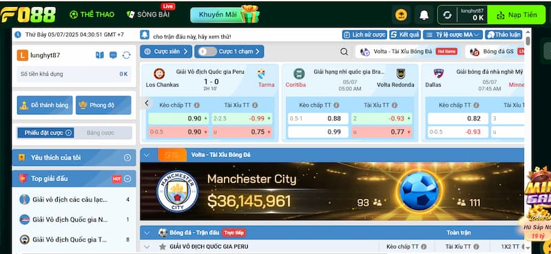 Cá độ bóng đá cách chơi cơ bản tại nhà cái thể thao FO88 3 Thủ tục đặt cược bóng đá tại FO88